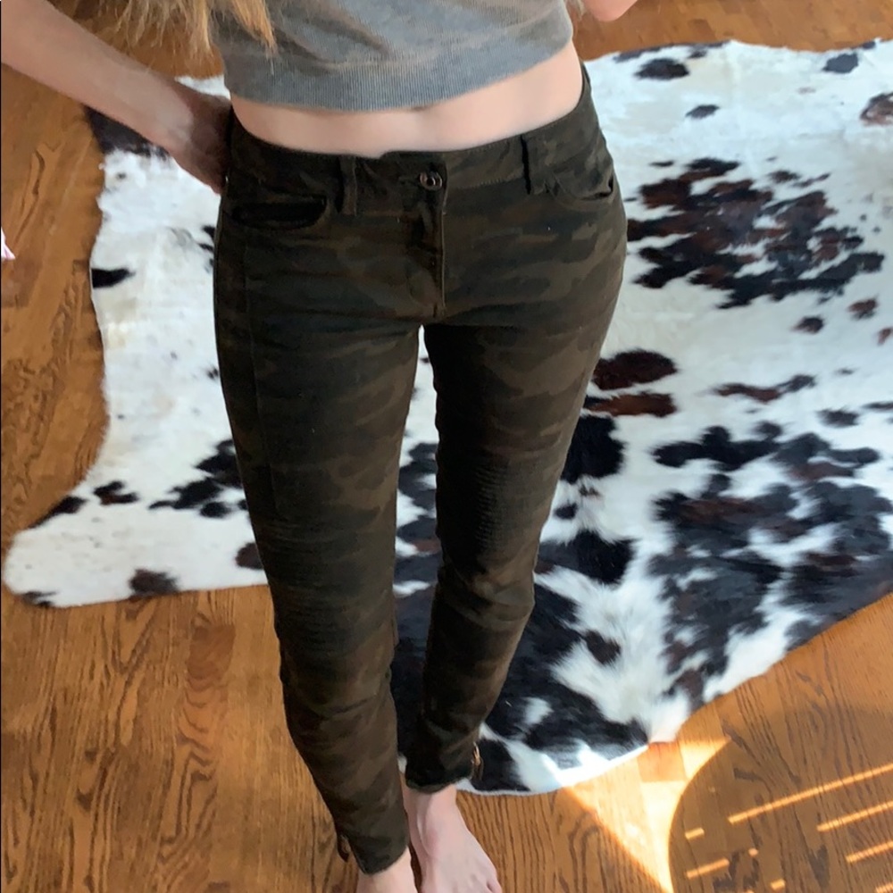 Camo moto pants